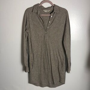 Freedom Trail Neutral Linen Tunic Dress